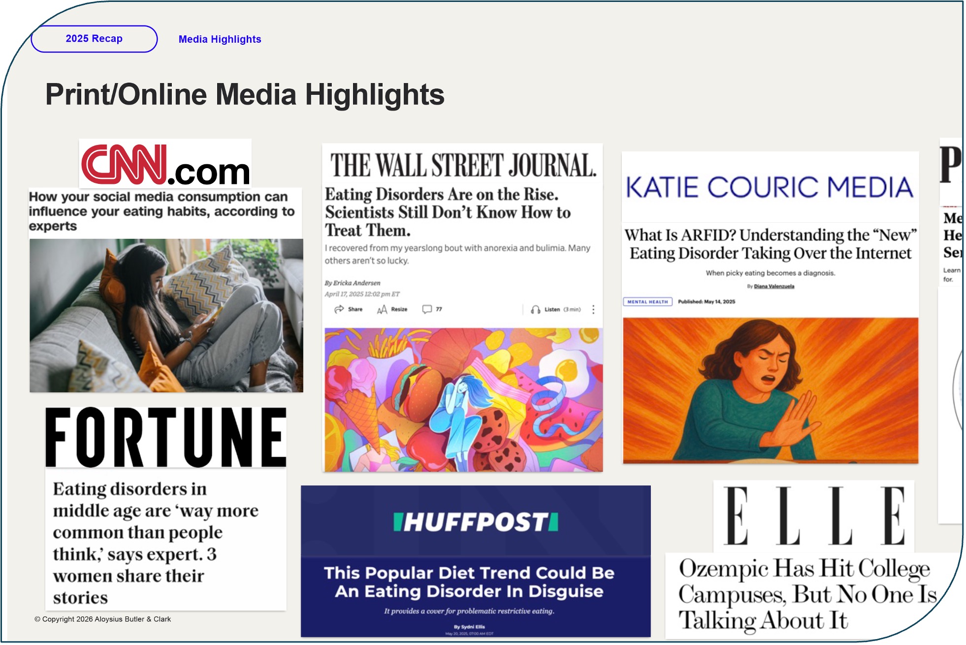 Renfrew Center media
